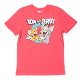 Tom & Jerry "Cartoon Frenemies" Adult Novelty Red T-Shirt